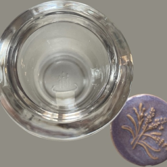 Partylite glass tea light holder, with cute ceramic lid, never used - Picture 4 of 6
